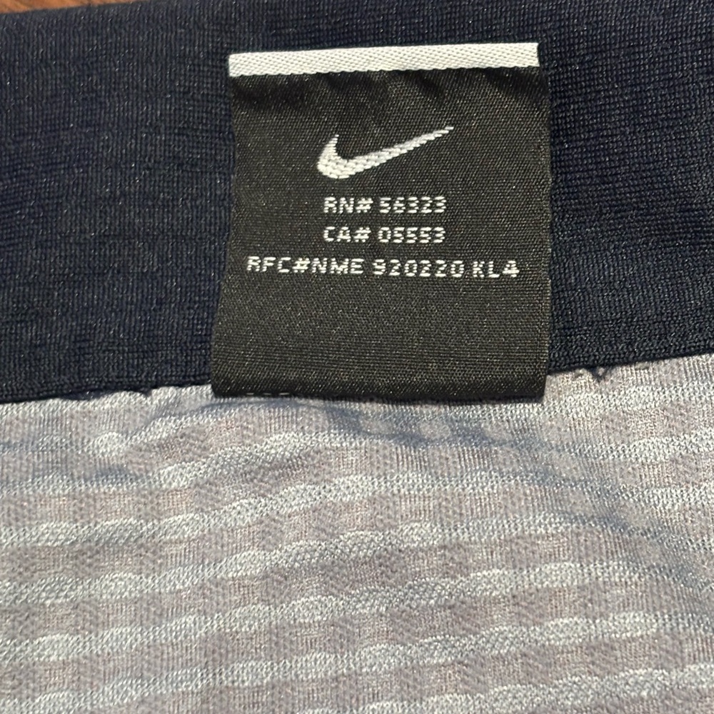 Nike Golf Dri-FIT UV 1/4-Zip Pullover - Textured Blue/Grey - Men's M - Picture 3 of 5